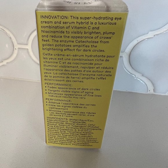 Volition Golden Eye Brightening Serum w/Vitamin C +Niacinamide Full Sz .5oz 15ml - Picture 2 of 3